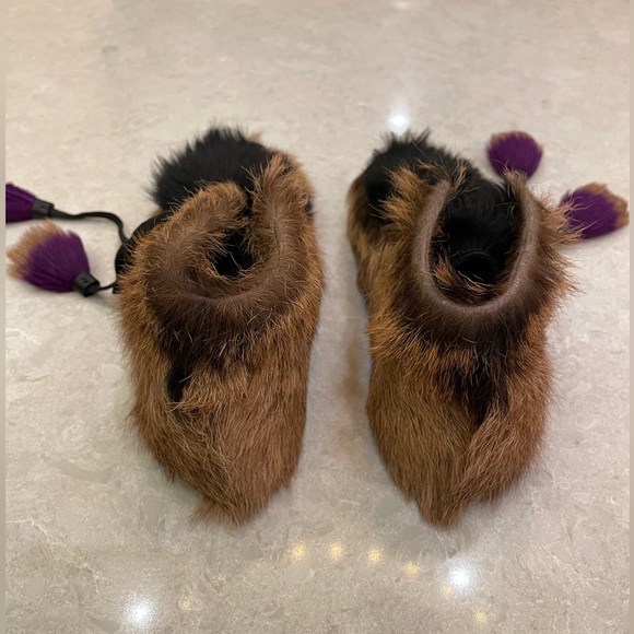 Prada Fur Tassel Self-Tie Boot Size 37 - Picture 10 of 14